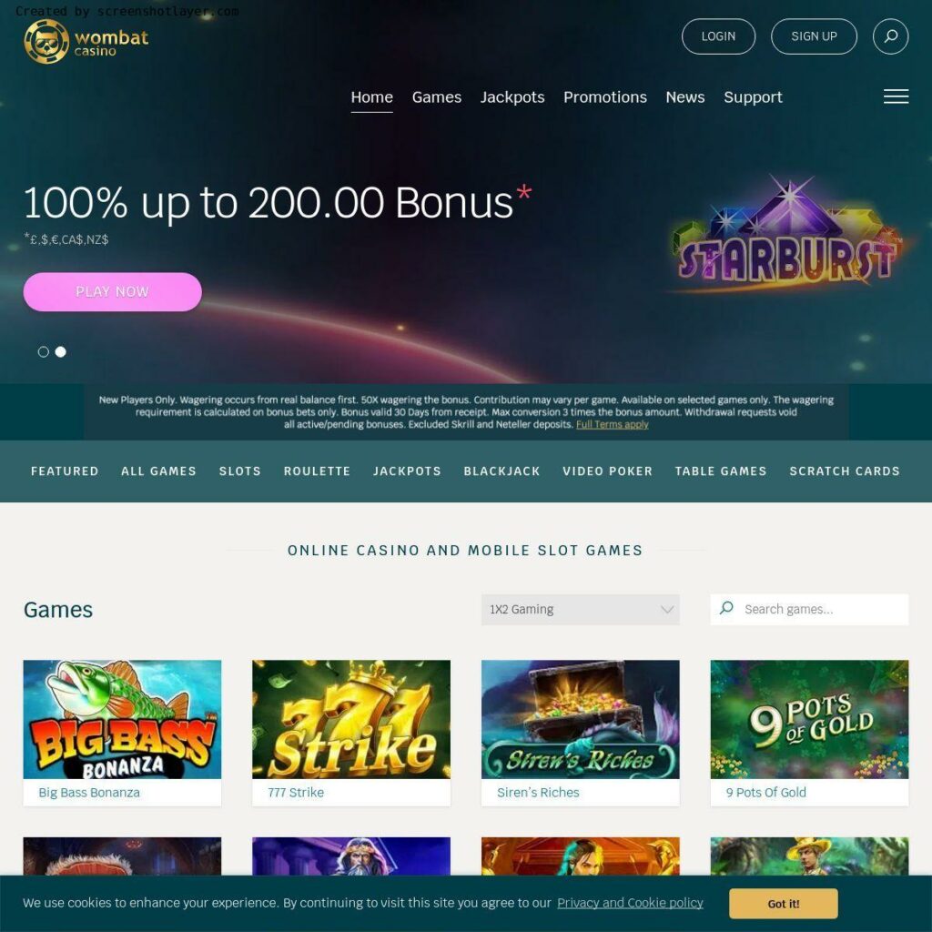 Wombat Casino Review