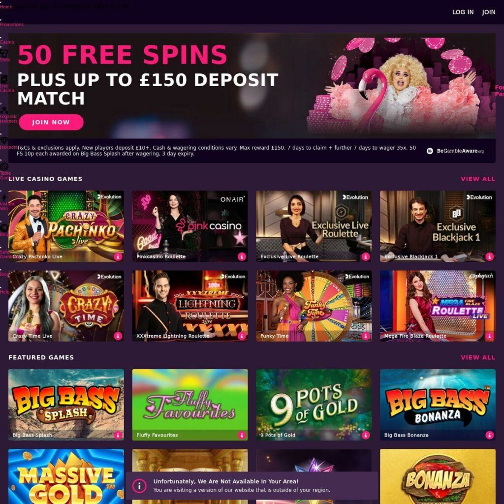 Pink Casino Review