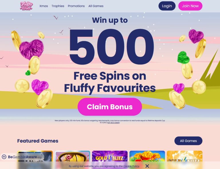 Fluffy Wins Website Screenshot