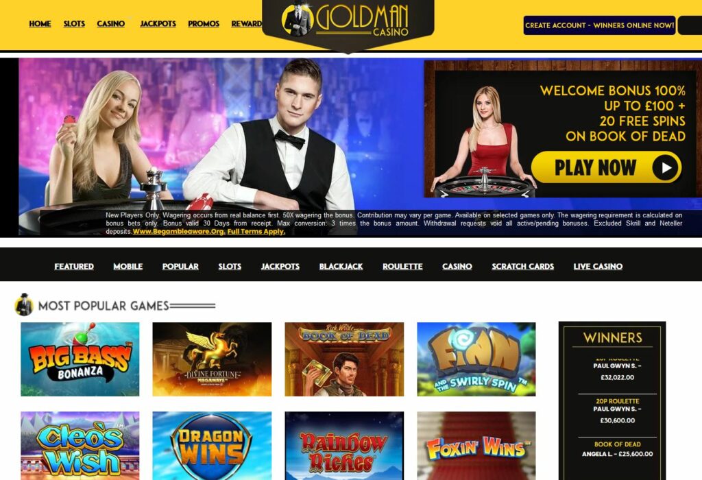 Goldman Casino Review