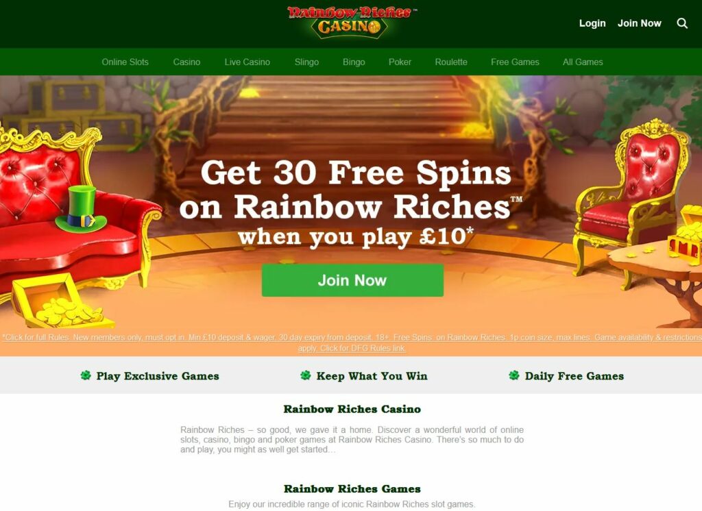 Rainbow Riches Casino Review