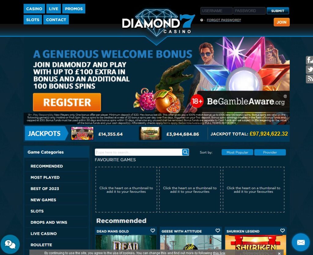 Diamond 7 Casino Review