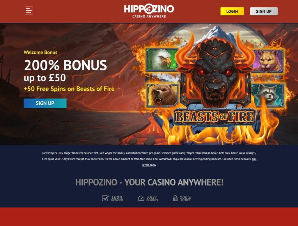 Hippozino Casino Review