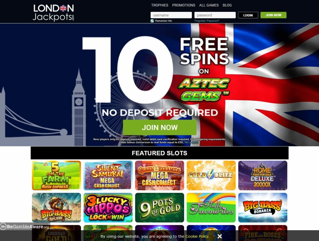 London Jackpots Review