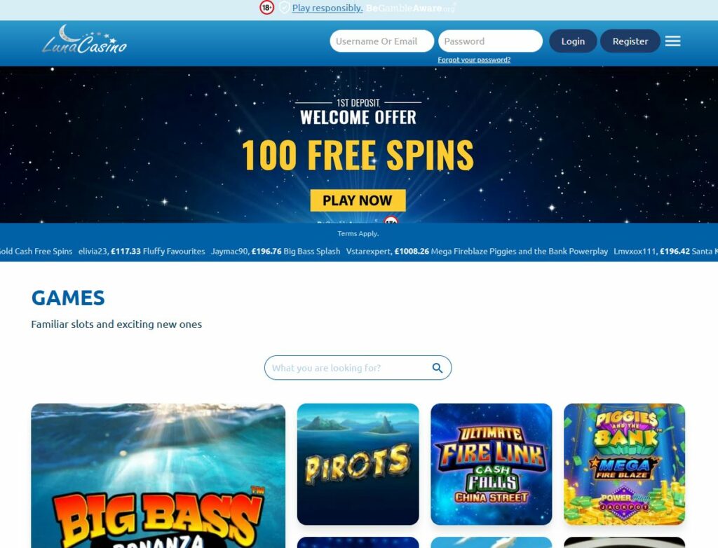 Luna Casino Review