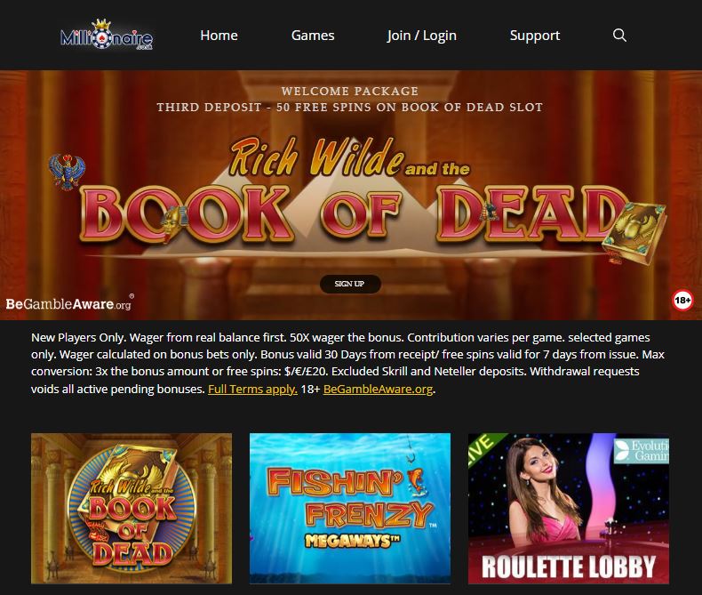 Millionaire Casino Review