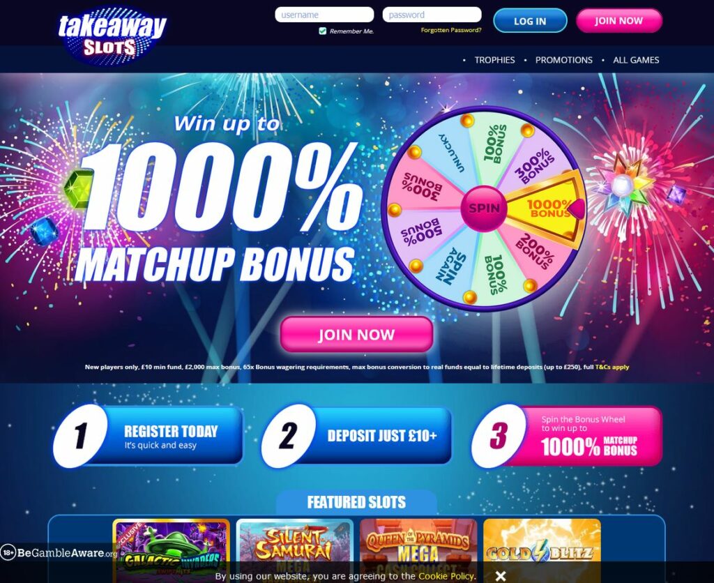 Takeaway Slots Review