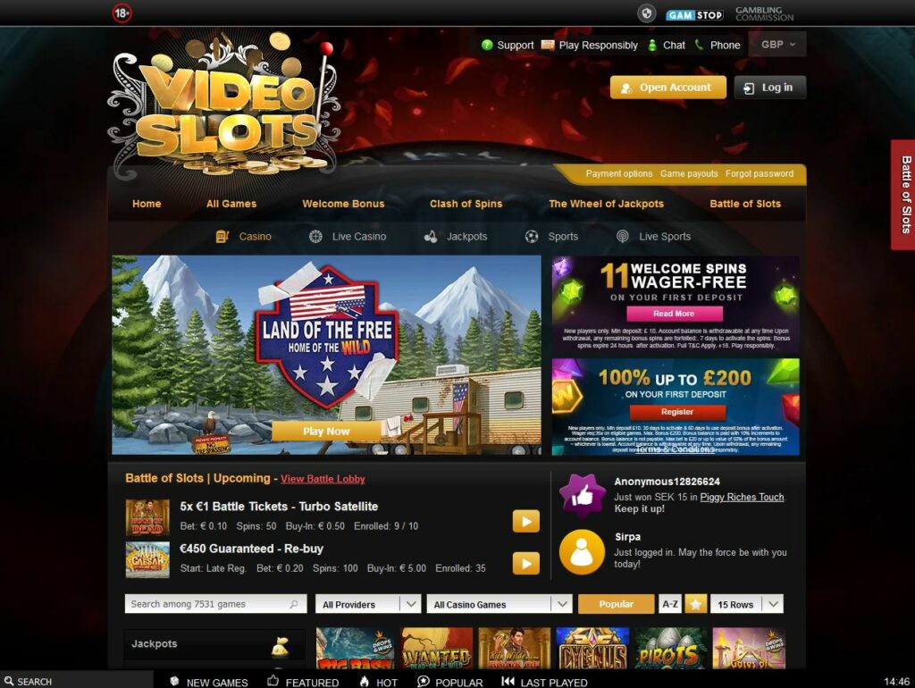 Video Slots Casino Review