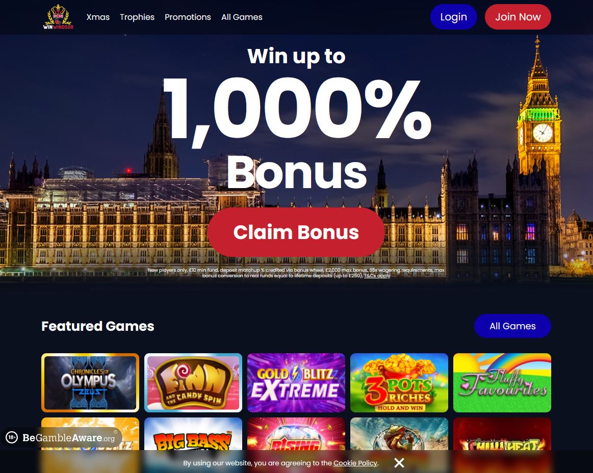 Win Windsor Website Screenshot