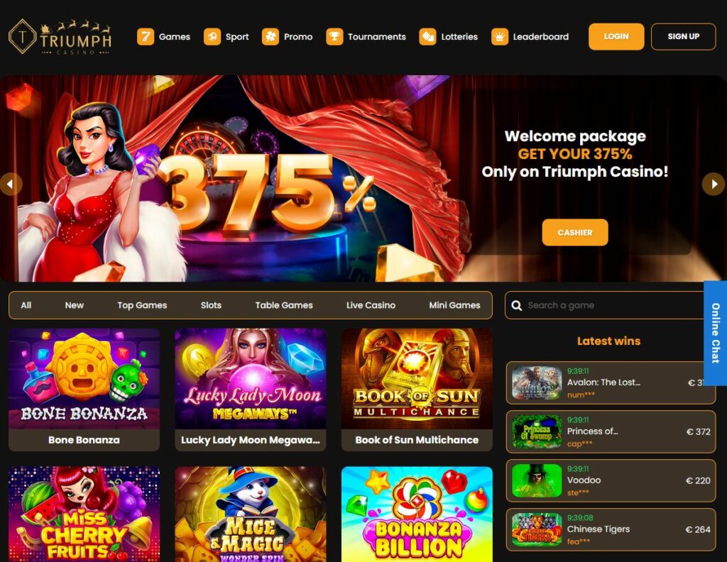 Triumph Casino Review