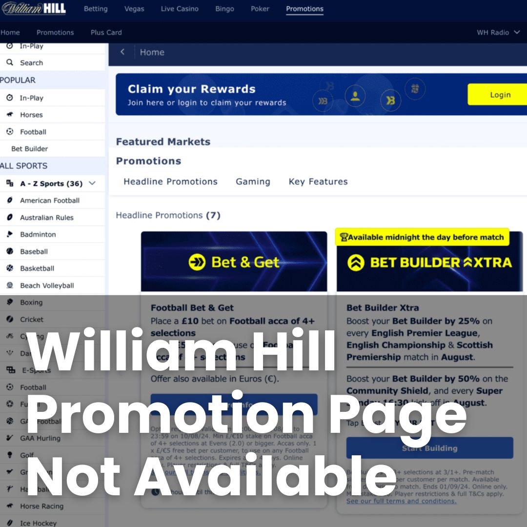 William Hill Promotion Page